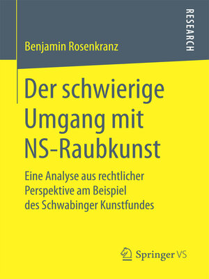 cover image of Der schwierige Umgang mit NS-Raubkunst